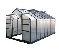 Serre jardin polycarbonate "Dahlia" Vert Sapin 13,29 m²