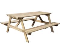 Habitat et Jardin Table Adulte Pique-Nique Gardenia - 180 x 150 x 75 cm - 6/8 Personnes