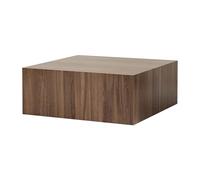 Habitat et Jardin Table Basse en MDF Prizma - 90 x 90 x 35 cm - Noyer