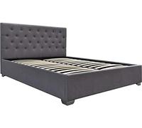 Lit double avec coffre 'Tino' - 180 x 200 cm - Gris