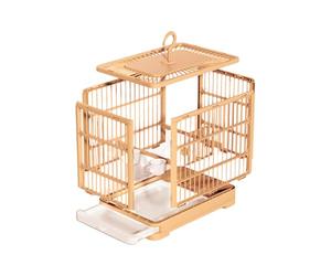 Habitat générique d'accessoires pliables spacieux pour tourtereaux sectionnels - Cage à oiseaux, grande cage à oiseaux, habitat de perruche avec plateau de dessin facile à dessiner