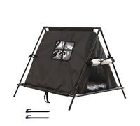 Habitat pour animaux élevés - 65 x 60 x 55 cm, confortable tanière thermique, clôture extérieure résistante | structure habitative pour la saison froide qui offre une résistance à l'humidité stable du