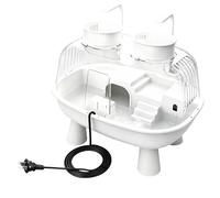 Habitat pour aquariums pour reptiles - Enclos compact avec zone basking intégrée, lumière pratique alimentée par USB | Entretien facile, design polyvalent, environnement sain, solution pour animaux