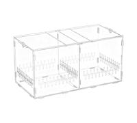 Habitat pour Araignée Sauteuse - Cage Transparente Respirante | 40,0 x 20,5 x 20,0 cm Terrarium pour Reptiles Aéré avec Couvercle | pour Sable Roche Tortue Serpent Gecko Crabe Grenouille