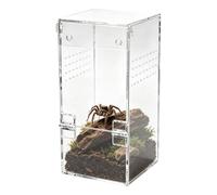 Habitat pour Araignée Sauteuse Petit Habitat En Acrylique | Terrarium Pour Mante Religieuse Et Araignée Pour Tarentule Mante Escargot Gecko Grenouille Petits Animaux Maison Salon
