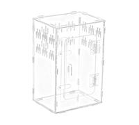 Habitat pour araignées sauteuses | Habitat Box en acrylique transparent avec une grotte | Terrarium en verre acrylique - Pour serpent, tortue et gecko, bernard-ermite, reptile, poisson, tortue