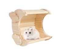Habitat pour hamster, accessoires de cage en bois, grande maison en bois, cabane pour petits animaux, hamsters, chinchillas, lapins, hérissons et autres petits animaux
