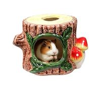 Habitat pour hamster - Nid de couchage en céramique pour l'occupation adaptée à l'espèce et la détente confortable - Niche pour petits animaux - Pour souris, furets, chinchillas et gerbilles, comme