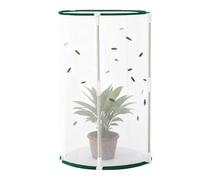 Habitat pour papillons - Cage pliable en maille avec vue panoramique à 360° | Terrarium d'observation des insectes avec fermeture éclair pour chenilles et lépidoptères | pour jardin, patio, balcon