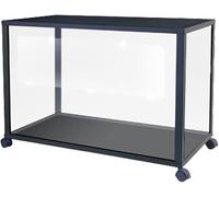 Habitat pour petit animal en acrylique transparent - Grande villa d'élevage pour hamster, cochon d'Inde, gerbille, souris naine syrienne avec vue de tous les côtés