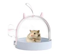 Habitat pour petits animaux - Transporteur de cage de hamster de voyage | CAME Caggio CAMERIO | Habitat animal avec porte tournante à 180 degrés | Récipient pour gerbil, hérisson, souris