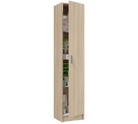 Habitdesign 13Casa - Kawai 12 armoire 1 porte. Dim. 37 x 37 x 180 cm. Mélamine. Marronnier.
