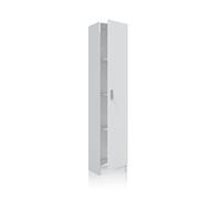 Habitdesign Armoire multifonction, 1 porte, colonne, finition blanc mat, dimensions : 37 x 182 x 37 cm (l x H x P).
