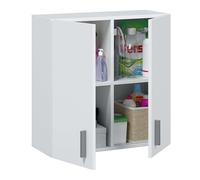 Habitdesign Armoire Multifonction à Suspendre, 60 x 59 x 26,5 cm (Hauteur x Largeur x Profondeur) Blanc Mat