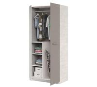 Habitdesign Modèle Ares Armoire pour enfant 2 portes 3 étagères 200 x 90 x 52 cm