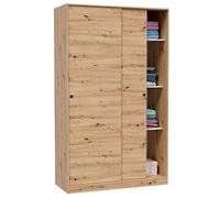 Habitdesign Modèle Enzo Armoire 2 portes coulissantes 200 x 120 x 50 cm