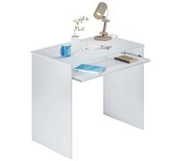LOUNGITUDE Table d'ordinateur Modèle I-Joy plateau amovible Blanc 90 x 54 x 79 cm