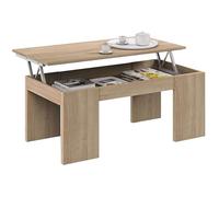 Habitdesign Modèle Kendra Table Basse relevable avec Finition chêne Canadien 100 x 50 x 43-54 cm (l x P x H).