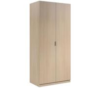 Habitdesign modèle Low Cost Armoire 2 portes pour chambre à coucher, finition couleur chêne, dimensions : 81 x 180 x 52 cm (l x H x P).