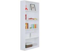 Habitdesign modèle Stylus Étagère de bureau haute, finition blanche « Artik », dimensions : 201 x 80 x 28 cm (H x l x P).