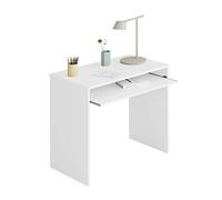 Habitdesign Table d'ordinateur avec plateau amovible, Bureau pour jeunes, Modèle I-Joy, Couleur : Blanc Artik, Mesures : 90 cm (L) x 54 cm (P) x 79 cm (H)