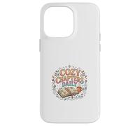 Habitude de Lecture Confortable, Style de Vie Quotidien pour Les Amateurs de Livres Coque pour iPhone 14 Pro Max