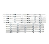 HABITZ Bande de rétroéclairage LED, 10 pièces, Compatible for 55LB5500 55LB550B 55LB550U 55LB550V 55LB551U 55LB551V 55LB552U 55LB552V 55LB5610 55LB561B 55LB561U