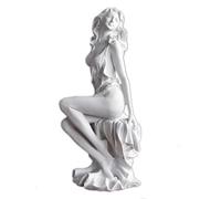 HABITZ Figurine De Déesse Grecque en Résine Sculpture Classique D'Aphrodite Marbre Collé Polyrésine Décoration De Bureau Bibliothèque Étagères Murales Accessoires for La Maison Et Le Bureau(NSDX08)