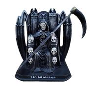 HABITZ Sculpture Gothique Noire de Faucheuse, Statue de Mort en résine, Figurine décorative d'autel, Ornement de Bureau, Fournitures de fête, Ornement de Maison, Cadeau for Enfants