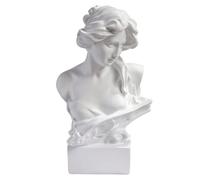 HABITZ Statue Grecque Buste Grec Statue Aphrodite Déesse Grecque Sculpture Décorations La Maison Résine Buste Grec Résine Style Vintage Mythologie Grecque Tête Sculpture for Étagères Décoration