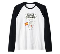 Hablo Espanol T-Shirt pour hispanophones Manche Raglan