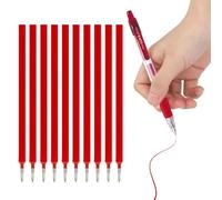 HABNI 10 Pcs Mines De Rechange Compatibles Avec Legami Mines Effaçables Compatibles Avec Legami Pointe 0,7Mm Hauteur 13Cm Rouleau D'Encre Effaçable Encre Thermosensible Couleur Rouge