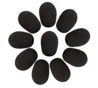 HABNI 10 Pièces Housse Anti-Vent Microphone En Mousse Pour Casque Audio (8×22×30Mm) - Réduction De Bruit Et Pop, Noir