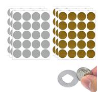 HABNI 120 Pièces 25mm Autocollant à Gratter Rond Cartes utocollants à Gratter Étiquettes Scratch Stickers Grattage Adhésifs pour DIY Carte Postale Surprise Lettre Secret Message Livre D'Invité