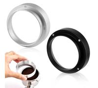 HABNI 2 Pcs Bague De Dosage De Café 51Mm Entonnoir Magnétique En Aluminium Entonnoir À Expresso Anneau De Dosage Pour Entonnoir De Remplissage Bol À Café Porte Filtre Accessoires Remplissage Précis
