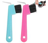 HABNI 2 Pièces Outils pour Parer les Sabots des Chevaux avec Brosse Très Solide et Poignée pour Les Sabots de Chevaux, ânes et Chèvres, Outils Pratiques pour Les éleveurs de Chevaux