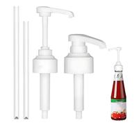 HABNI 2 Pièces Pompe Sirop pour Monin Distributeur Sirop Pompe avec Tuyaux Réutilisables Pompe Doseuse 10ml pour Monin Bouteilles de Sirop 1L et 700ML