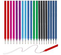 HABNI 20 Pcs Mines De Rechange Compatibles Avec Legami Mines Effaçables Multicolores Compatibles Avec Legami Pointe 0,7Mm Hauteur 13Cm Rouleau D'Encre Effaçable Encre Thermosensible 8 Couleurs