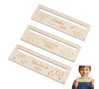 HABNI 3 Pièces Regle De Lecture Aide À La Lecture Pour Enfants 1 Classe Aide À La Lecture 2025 En Bois Règle De Lecture Pour La Rentrée Des Classes Idée Cadeau Sacs D'École Remplissage