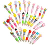 HABNI 30 Pièces Stylos 4 Couleurs pour Enfants, Idéal pour Cadeau Anniversaire Enfants, Pochette Cadeau Anniversaire Enfant & Souvenirs