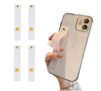 HABNI 4 Pcs Sangles De Support Pour Téléphone Portable Boucles De Téléphone Pour L'Arrière Du Téléphone Support En Silicone Support Pour La Plupart Des Téléphones Portables Et Étuis Transparant