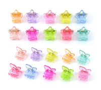 HABNI 40 Pcs Petites Barrettes À Cheveux Papillon Et Étoile Scintillantes Mini Pinces À Cheveux Papillon Étoile Mini Pinces À Cheveux Mignonnes Mini Spirales À Cheveux Pour Enfants Et Femmes