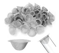 HABNI 50 Pièces Tamis Filtre À Tamis Conique Écrans De Bol En Maille Écran En Acier Inoxydable Prédécoupé Portable Écrans Réutilisables Pour Ménage Industriel Laboratoire 16Mm