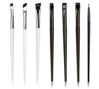 HABNI 7 Pcs Pinceaux Eyeliner Faucille Ultra Fine Et Inclinée À Angle Plat Pinceau Anti-Cernes À Angle Fin Outil Cosmétique Professionnel Pour Application De Maquillage De Précision