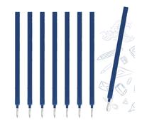 HABNI 8 Pièces Recharge Stylo Gel Effaçable, Compatibles avec Legami, Bleu Recharges Effaçable, Pointe 0,7 mm, Hauteur 13 cm, Encre Thermosensible, Emballage Simple, Bleu Foncé