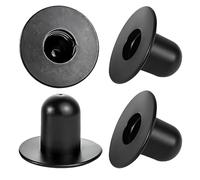 HABNI Lot de 4 Bouchons de Piscine, Bouchon de Vidange de Piscine, Pompe de Filtre de Piscine, Bouchon Trou Crépine de Piscine, Accessoire Piscine, Compatibles avec Intex et Bestway (Noir)