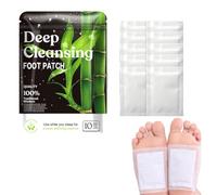 HABNI Patch Detox Pieds, Lot De 20 Patchs Détoxifiants Pour Éliminer Les Toxines, Nettoyage En Profondeur 100% Naturel, Aide Au Sommeil, Long10Cm, Large12Cm.