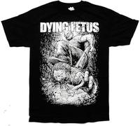 Habo Line Dying Fetus Band Curb Stomp CamisetaBlack Mens T Shirt