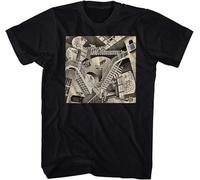 Habo Line Relativity Abnormal Laws of Gravity Art Artist MC Escher Adult T Shirt Tee Black Manches Courtes(XX-Large)