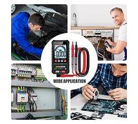 HABOTEST HT124B Smart Digital Multimètre 4000 Compte Vrai RMS RMS Tension Auto Tremptage Mettage avec rétroécran LCD Écran 600V AC DC Voltmètre Test électrique Pen Lampe de poche (HT124A)